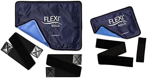 FlexiKold Standard, Félig Méret Hevederek Gél Jég Hideg Csomag - Méret: Kicsi vagy Nagy