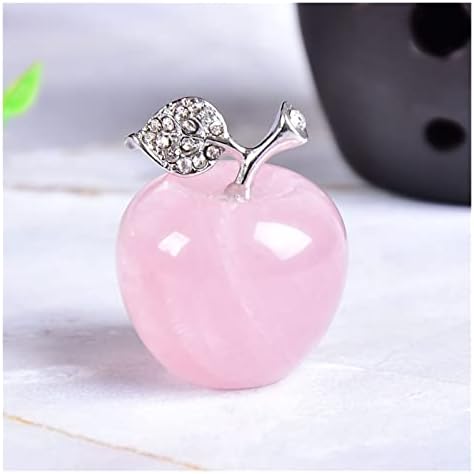 ERTIUJG HUSONG312 1DB Természetes Kristály Rose Quartz Apple Dekoráció Csiszolt Gyógyító Kő, Természetes