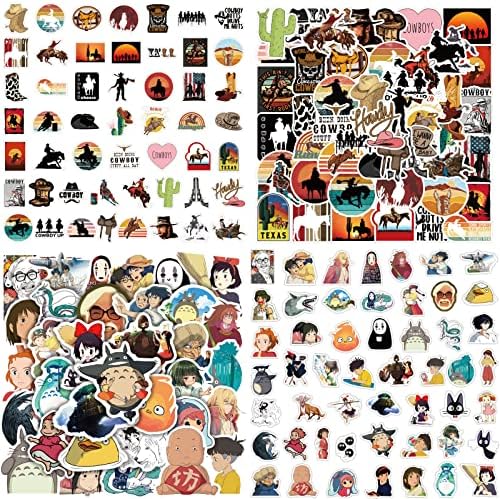 100-AS Anime Matricák Gyerek, (Studio Ghibli + Nyugati) Matricák, Vinil Vízálló Matricák Víz Üveg Laptop