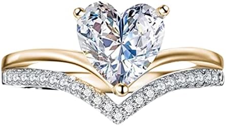 Igazi Gyűrű a Nők A Gyönyörű Lánya Gyűrű Szerelem Alakú Nagy Strasszos Gyűrű Gyémánt jegygyűrű Elegáns