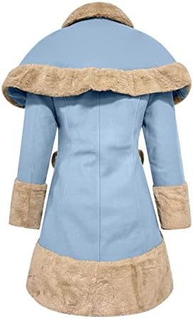 Luxus Faux Fur Coat Kabátok Női Wrap Cape Sál Kendő Pakolások Köpeny Pulóver Kabát Cape Gomb Le Gyapjú