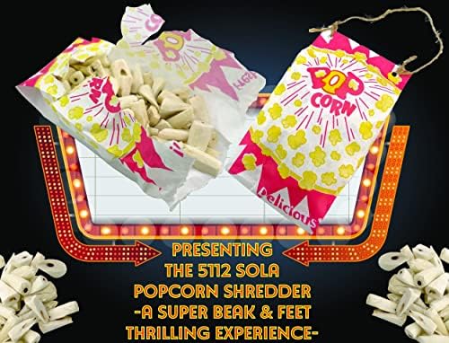 Mandarin Madár Játékok 5112 Sola Popcorn Zúzó - Egyedi Szuper Shreddy Lógó Láb Játék, Film Fokozatú Rippable