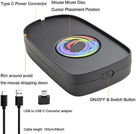 Whiriwhiri Észrevehetetlen Egér Mover USB Egér Jiggler Automatikus Shaker Szimulátor On/Off Kapcsoló Megakadályozza,