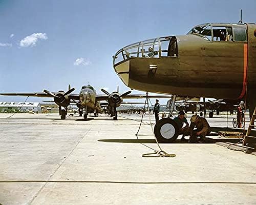 B-25 Bombázó Észak-Amerikai Légügyi 11x14 Ezüst-Halogenid-Fotó Nyomtatás
