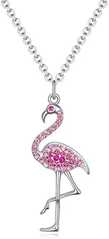 A lányok Állat Amulett Nyaklánc Ékszerek Ajándékok,Flamingo Ló Egyszarvú Hableány Elefánt Lajhár Medál