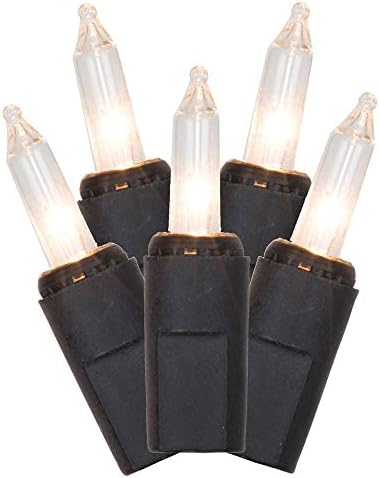 Vickerman 50 Lámpa LED Meleg Fehér Dura-Világít Mini Fények, Fekete Drót