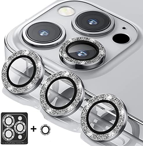 COJOC [3+1] [Frissítés] iPhone 13 Pro Max/iPhone 13 Pro Kamera Lencséjét Védő,HD Edzett Fém Üveg Kamera