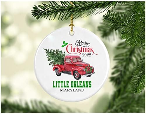 Karácsonyi Dekoráció Fa Boldog Karácsonyt 2022 Kis Orleans-i Maryland Dísz, Vicces Ajándék, Karácsonyi