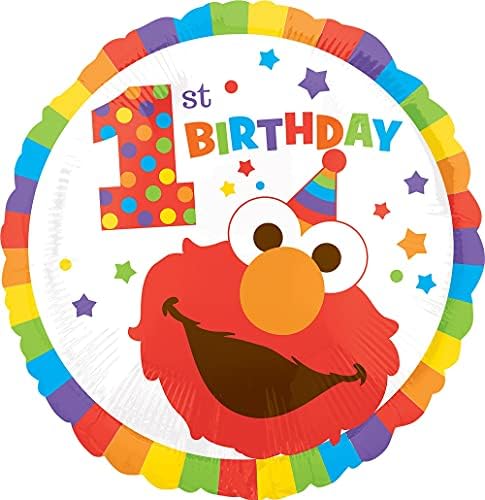 Elmo 1. Születésnapi Party Kellékek Lufi Csokor Dekoráció