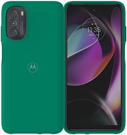 Motorola Moto G 5G (2022) Védő Bundle - Telefon Esetében + 9H Edzett Üveg képernyővédő fólia - Smaragd