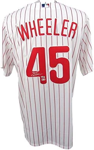 Zack Wheeler Dedikált, Fehér Nike Hiteles Baseball Jersey Phillies Fanatikusok - Dedikált MLB Mezek