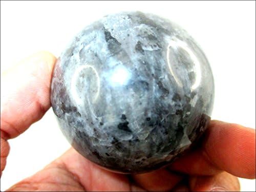 Jet Kék Gyöngy, Holdkő 45-50 mm-es Golyó Gömb Drágakő Egy+ Kéz Faragott Kristály Oltár Gyógyító Odaadó