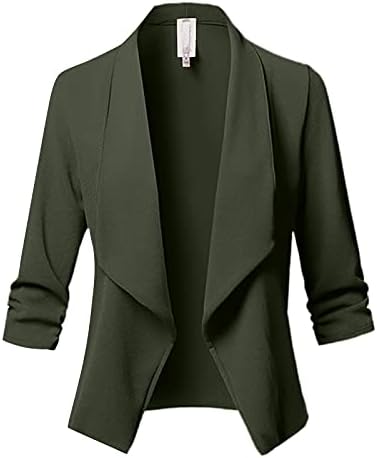 Hosszú Ujjú Őszi Plus Size Vicces Kabátok Női Fél Illik Pamut Egyszínű Kabátot Puha Hajtóka Kabátok, Női