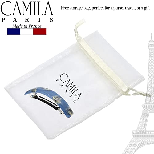 Camila Párizs CP3333 francia Haj Hajcsat Klip a Lányok, Kék, Gumírozott Fém Csattal-Erős tartás Tartás