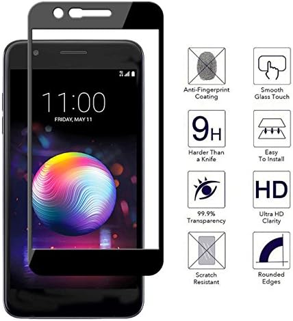 Orzero (2 Csomag), hogy az LG K10 2018, Premier Pro LTE Edzett Üveg kijelző Védő fólia(Frissített), 2.5