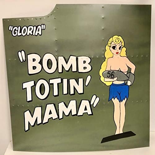 A második VILÁGHÁBORÚ Légi Orr Art Panel - Bomba Totin' Mama Pin-up Lány, Boeing B-17