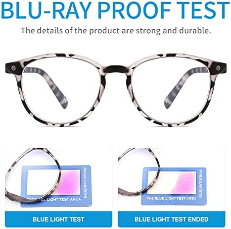 Yuluki 5 Csomag Olvasó Szemüveg Kék Fény Blokkolja a Férfiak a Nők A Divat Számítógép Olvasók Kényelem