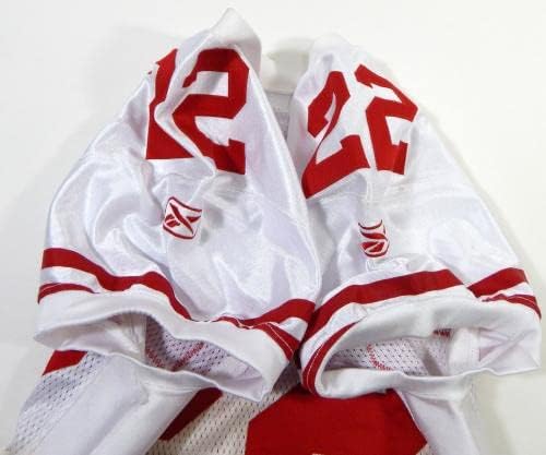 2011-ben a San Francisco 49ers Nate Clements 22 Játék Kiadott Fehér Jersey 42 DP28506 - Aláíratlan NFL