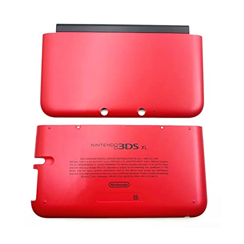 Új 3DS XL-Top & Alsó Ház Shell Csere Piros Szín, a Nintendo 3DSXL 3DSLL Kézi játékkonzol, Külső/E Arc