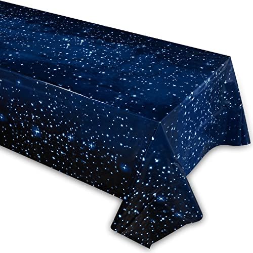 3pcs Tér Terítő, Eldobható Csillagos Éjszaka Terítő Dekoráció StarWars Fél, 54 x 97in Téglalap alakú Műanyag