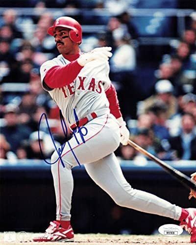 Juan Gonzalez Aláírt 8x10 Texas Rangers (SZÖVETSÉG RR57838) - Dedikált MLB Fotók