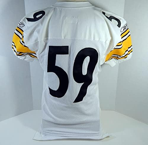 2003 Pittsburgh Steelers 59 Játék Kiadott Fehér Jersey 46 DP21330 - Aláíratlan NFL Játék Használt Mezek