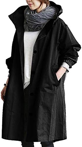 Relaxed Fit Kabátok Női Legpuhább egyszínű Haza Zsebében Fesztivál Outwear Női Kapucnis Vékony Burkolatok