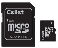 Cellet MicroSD 2GB Memória Kártya Samsung SCH-V730 Telefon SD Adapter.