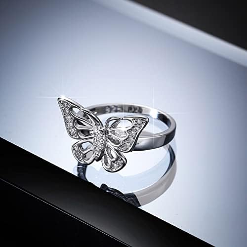 A Kreatív Női Karkötő Cirkon Állat Pillangó Ékszer, Gyűrű, Esküvői Gyűrű Divat Hercegnő Eljegyzési Gyűrű