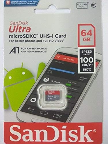 SanDisk Memóriakártya 64 gb-os Ultra MicroSD Működik a Xiaomi Redmi Megjegyzés 9 Pro, vegye figyelembe,