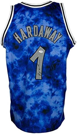 Penny Hardaway Aláírt Nyakkendő Festék Mágikus Mitchell Ness Swingman Kosárlabda Mez PSA - Dedikált NBA