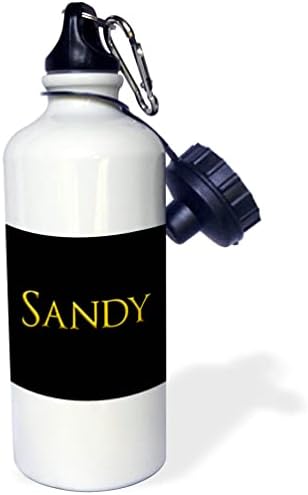 3dRose Sandy Gyönyörű kisfiú Nevét Az Amerika. Sárga, Fekete - Víz Palackok (wb_356450_1)