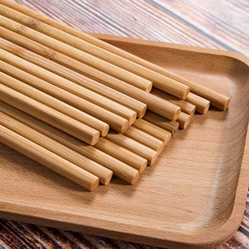 Pálcika Újrafelhasználható Kínai Természetes Bambusz Evőpálcika 9.8/25cm Hosszú, Könnyű Fa Pálcikát Meghatározott