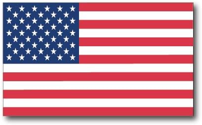 Fényvisszaverő Balra & Jobbra Néző Amerikai Zászló Matricák által ColorSurge | a Bukósisak, Kerékpár,