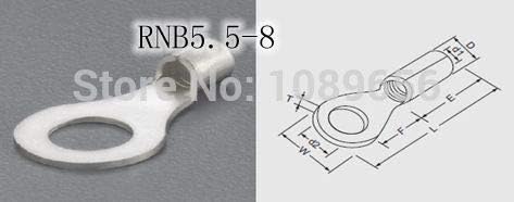 Onvas RNB5.5-8 Körkörös Meztelen Terminál Hidegen sajtolt terminálok 1000pcs