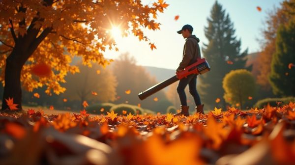 Faites face aux feuilles mortes avec un souffleur à batterie efficace